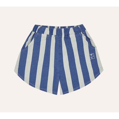 The Campamento Blue Stripes Washed Shorts