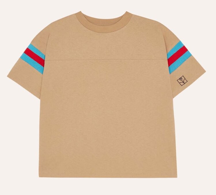 The Campamento Bicolor Bands Camel Tshirt