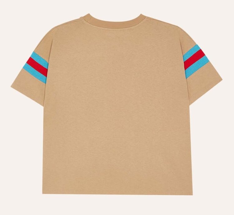The Campamento Bicolor Bands Camel T-shirt