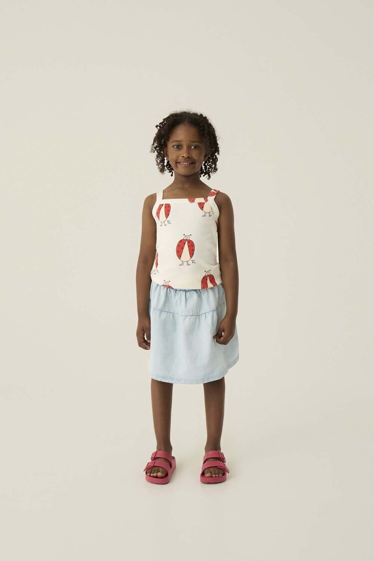 The Campamento Light Blue Denim Skirt
