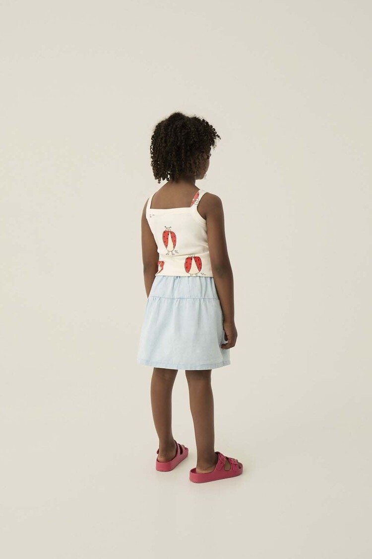 The Campamento Light Blue Denim Skirt