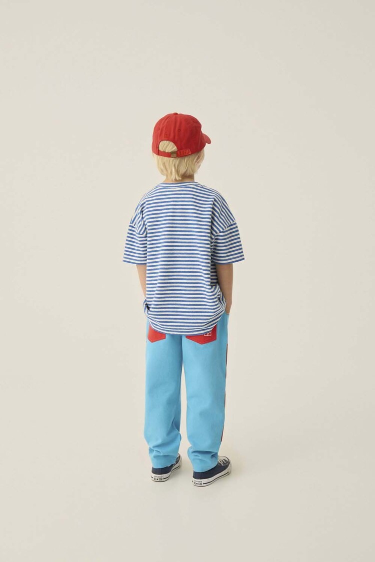 The Campamento Blue Stripes Oversized Tshirt