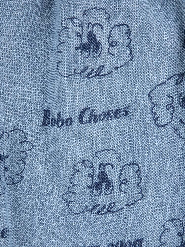 Bobo Choses Pickles The Dog all over denim pants