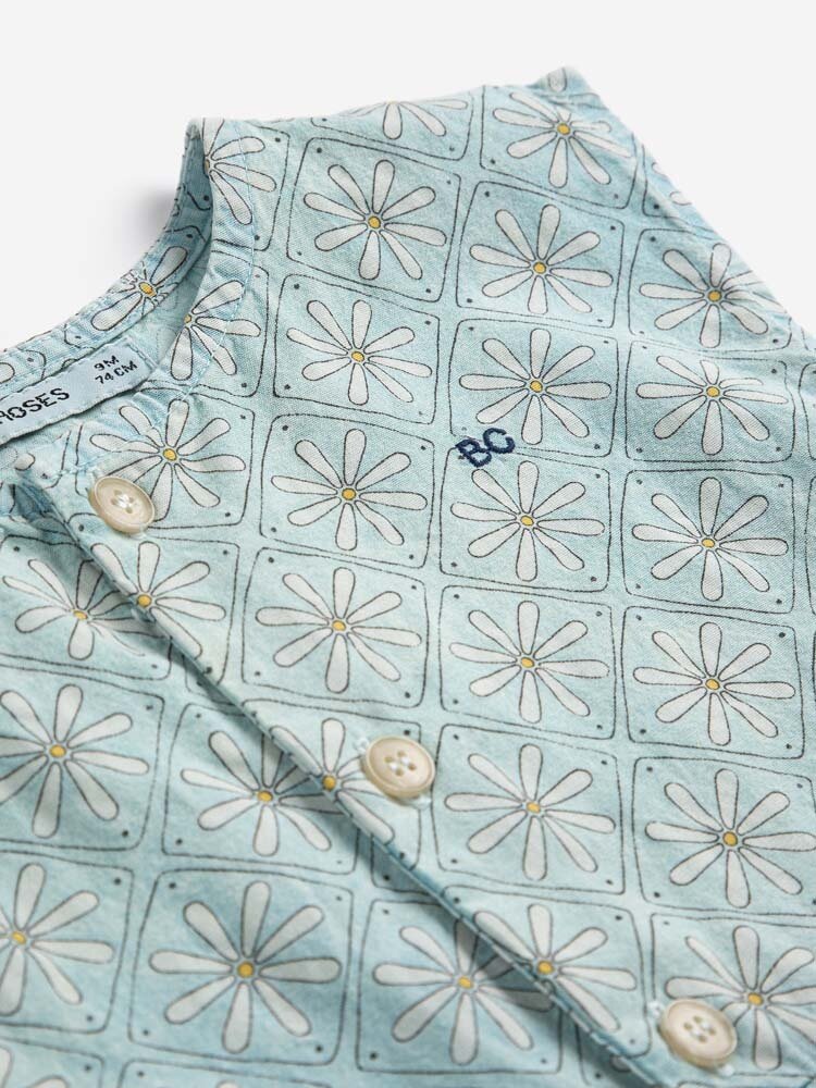 Bobo Choses Daisy Mosaic all over woven overall
