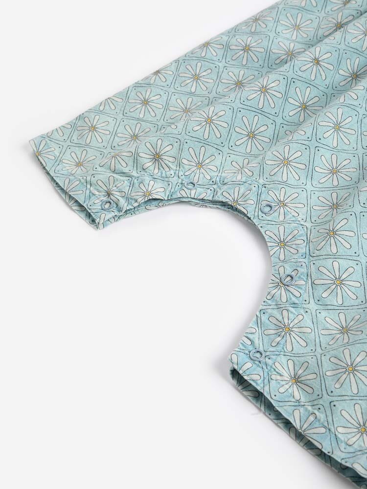 Bobo Choses Daisy Mosaic all over woven overalls
