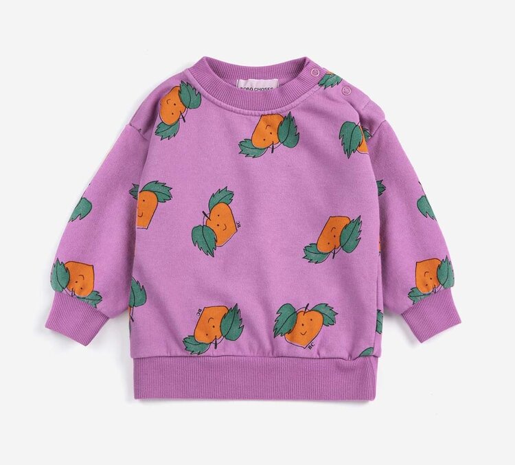 Bobo Choses Tangerine all-over sweatshirt