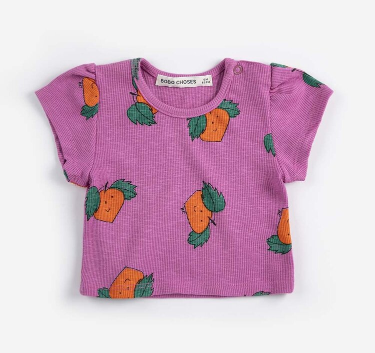 Bobo Choses Tangerine all-over T-shirt