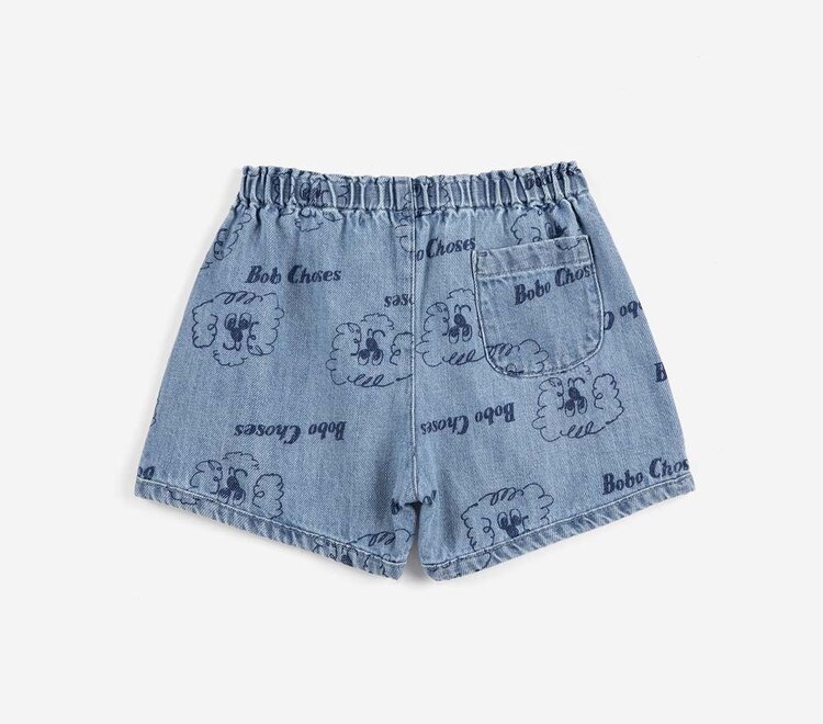 Bobo Choses Pickles The Dog all over denim shorts