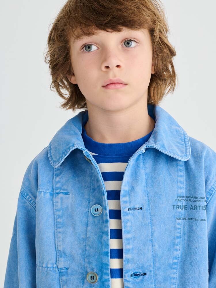 True Artist Utility Jacket no04 Lichen Blue