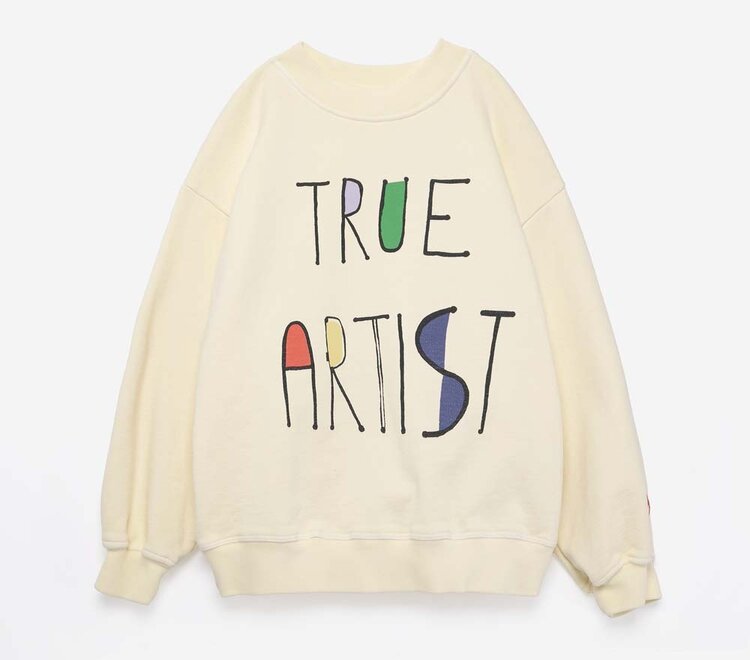 True Artist Sweatshirt no11 Soft Yellow