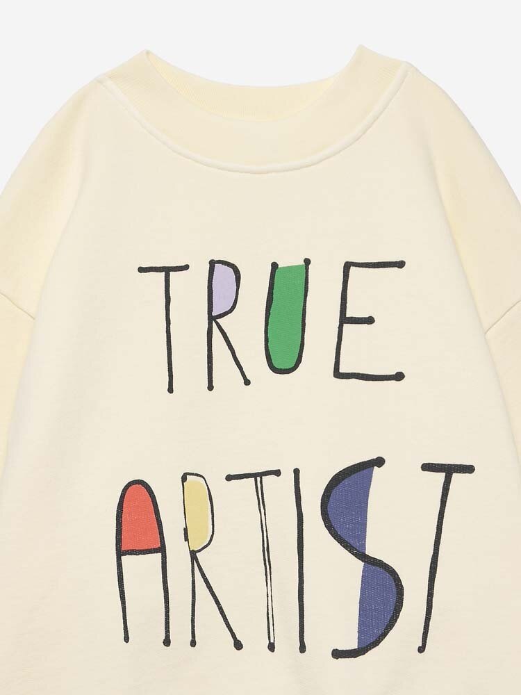 True Artist Sweatshirt no11 Soft Yellow