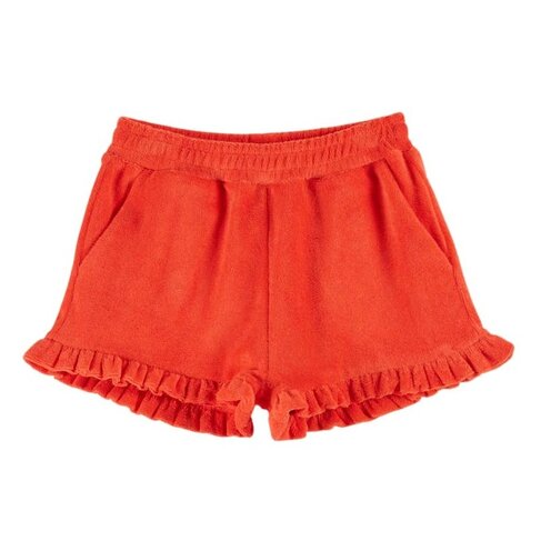 Emile et Ida Short Volant Eponge - Coquelicot