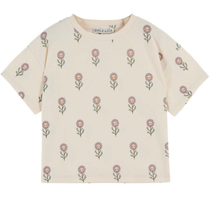 Emile et Ida Tee Shirt Imprime - Margot Creme