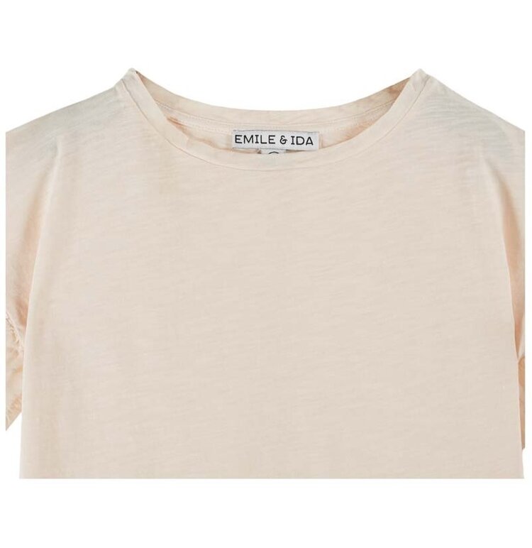 Emile et Ida Tee Shirt Jersey Flamme - Creme