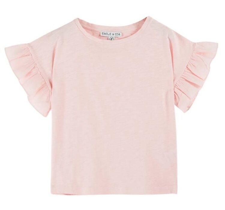 Emile et Ida Tee Shirt Jersey Flamme - Macaron