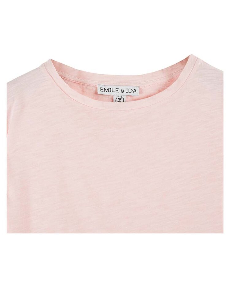 Emile et Ida Tee Shirt Jersey Flamme - Macaron