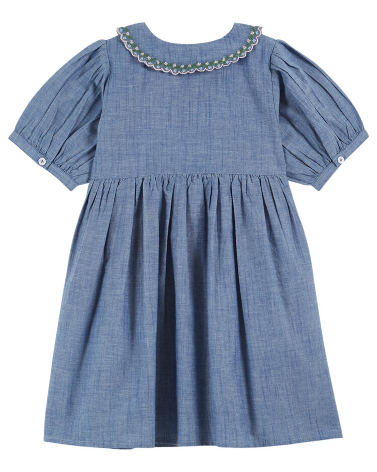 Emile et Ida Robe Brodee Smocks Main - Chambray