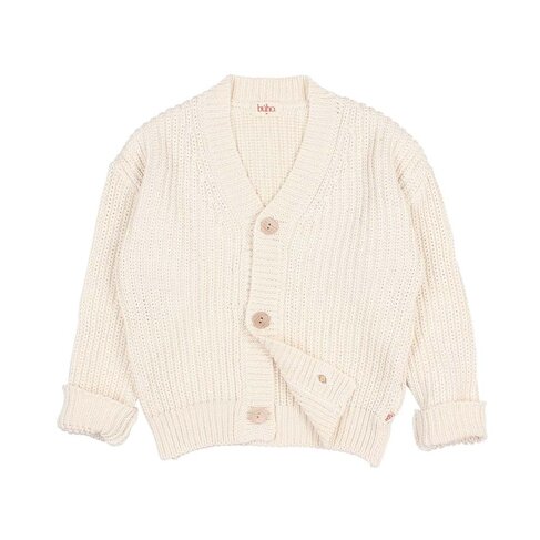 Buho Cotton Cardigan - Ecru