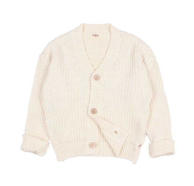 Buho Cotton Cardigan - Ecru