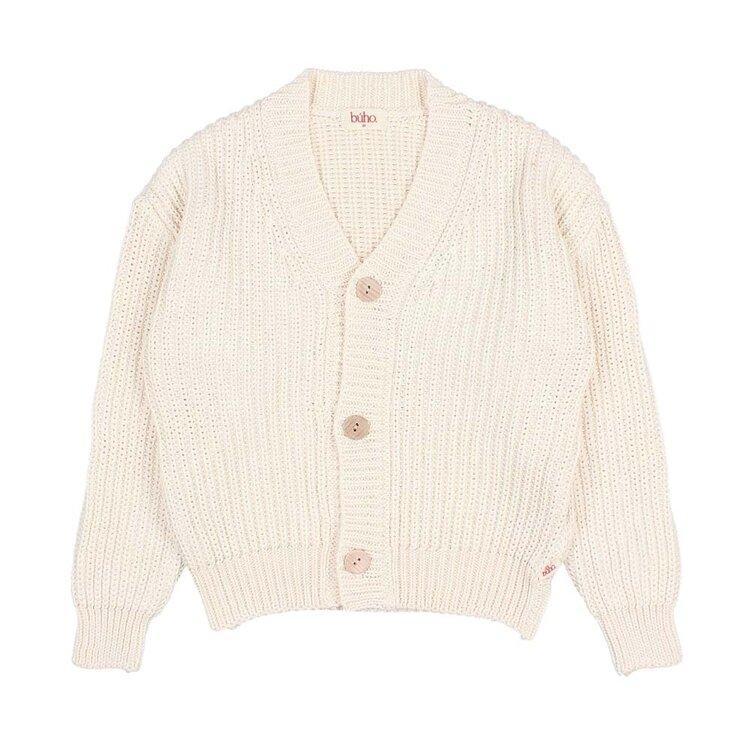 Buho Cotton Cardigan - Ecru