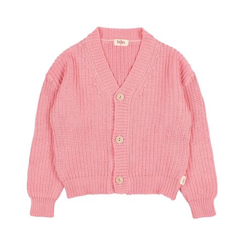 Buho Cotton Cardigan - Sugar Pink