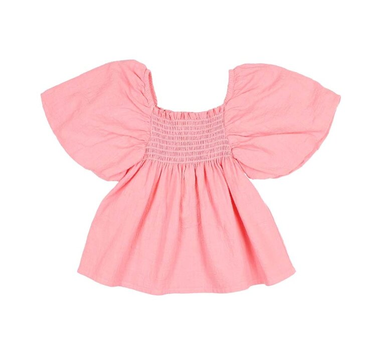 Buho Cotton Top - Sugar Pink