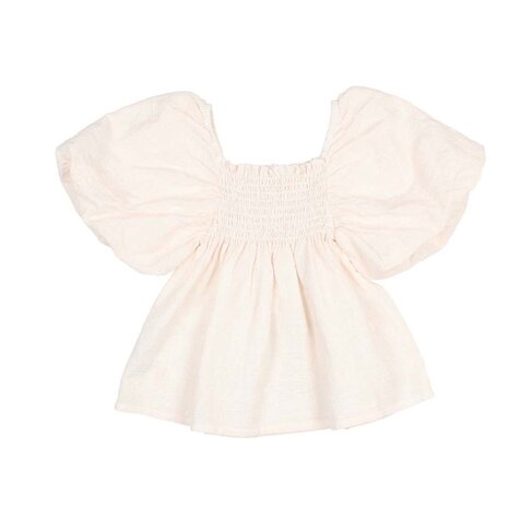 Buho Cotton Top - Cream Pink