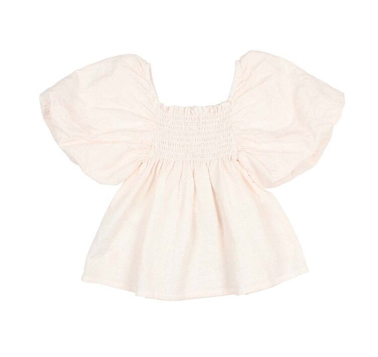 Buho Cotton Top - Cream Pink