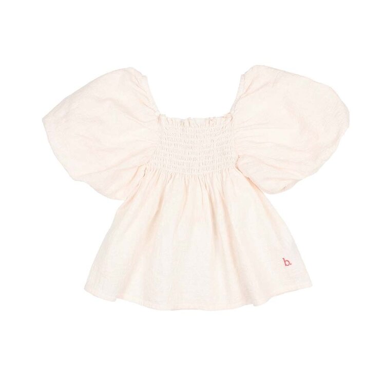 Buho Cotton Top - Cream Pink