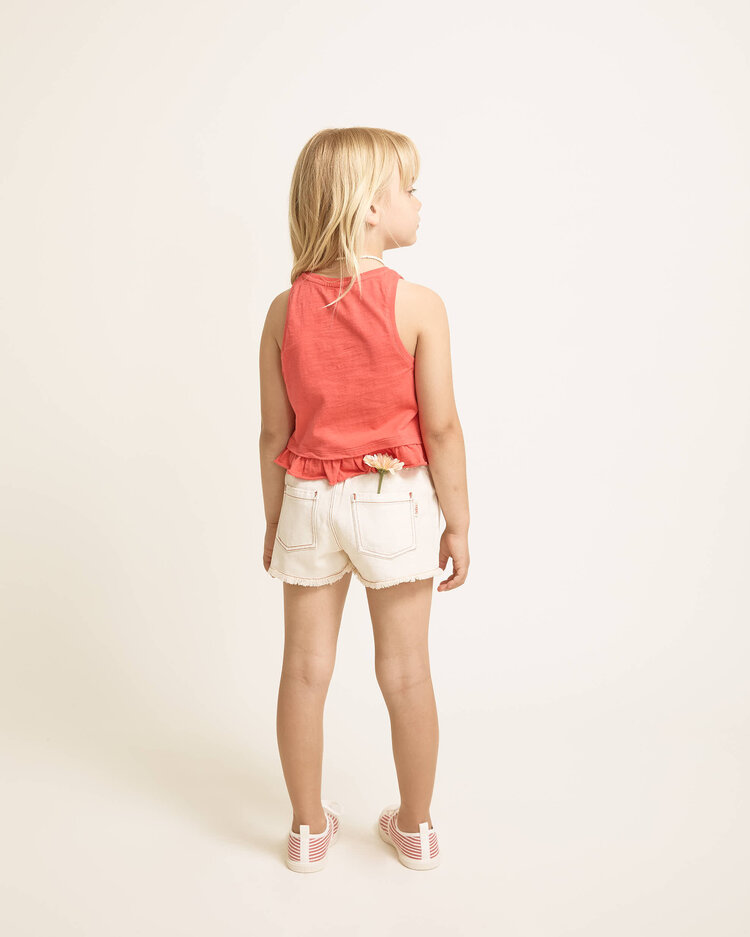 Buho Flower Top - Coral