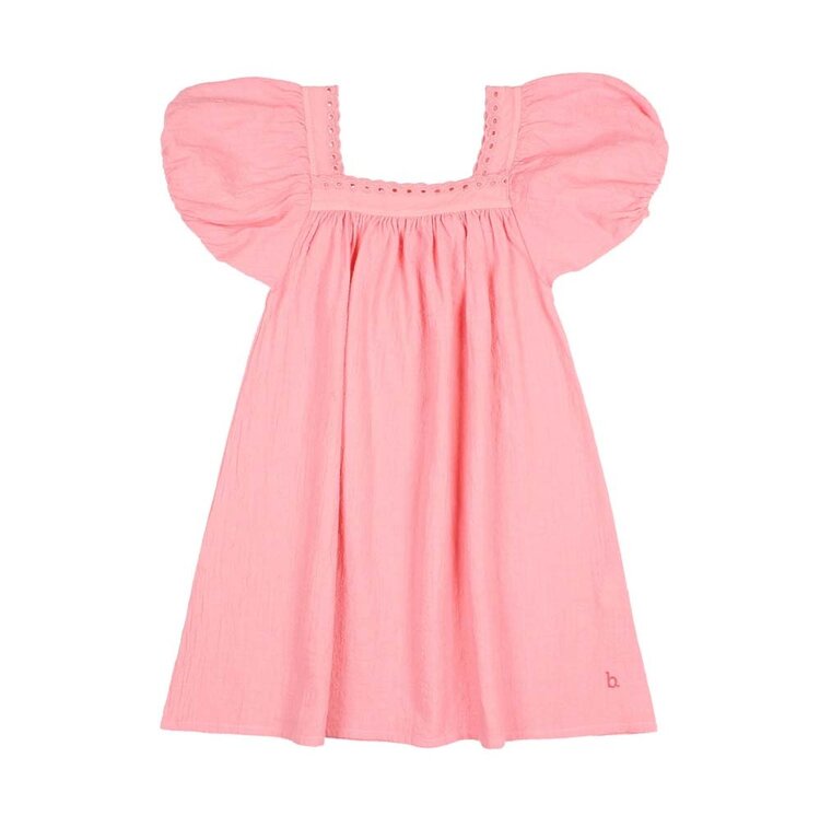 Buho Cotton Lace Dress - Sugar Pink