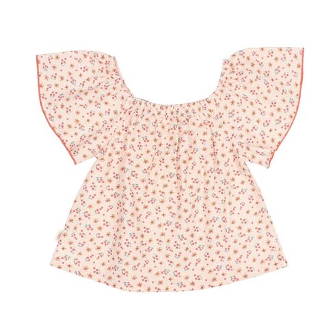 Buho Picnic Blouse - Coral