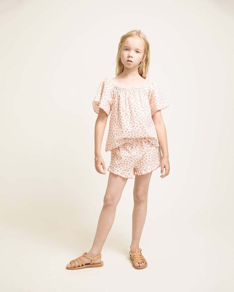 Buho Picnic Shorts - Coral