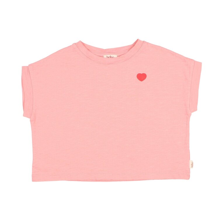 Buho Bisous T-shirt - Sugar Pink