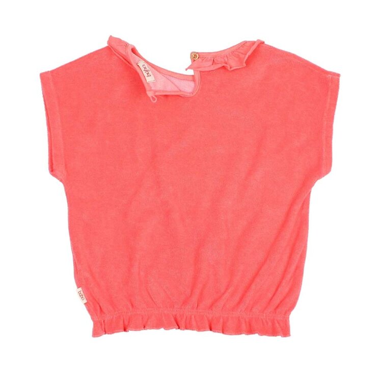 Buho Terry Girly T-shirt - Coral