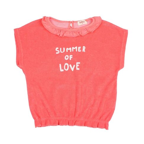 Buho Terry Girly T-shirt - Coral