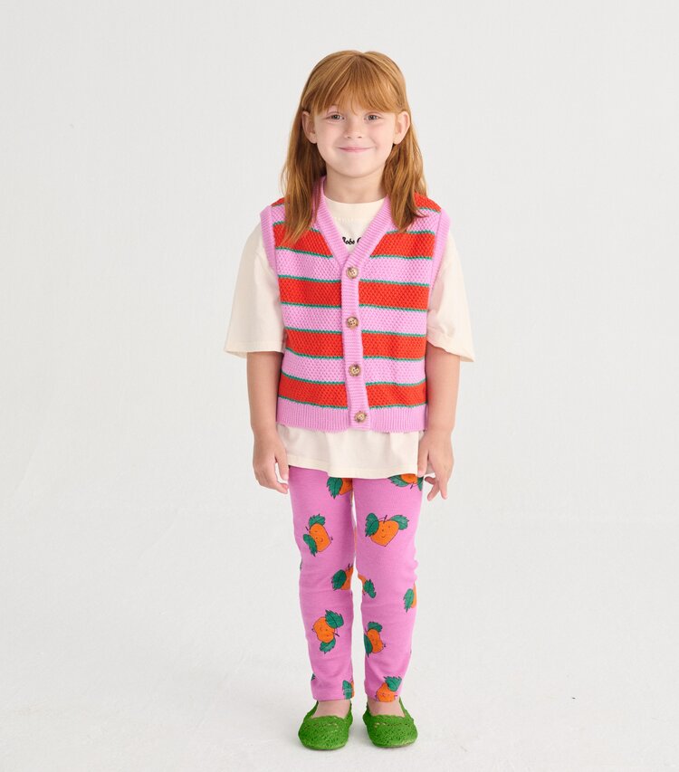 Bobo Choses Tangerine all-over leggings