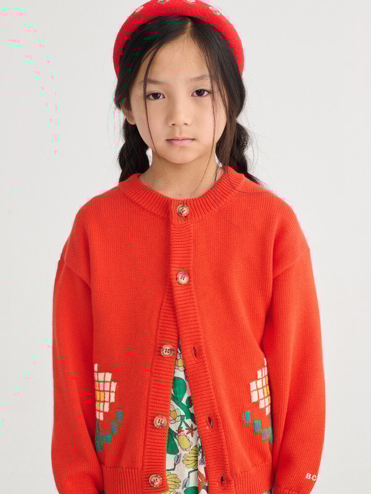 Bobo Choses Pixel Daisy cardigan