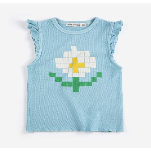 Bobo Choses Pixel Daisy ruffled top