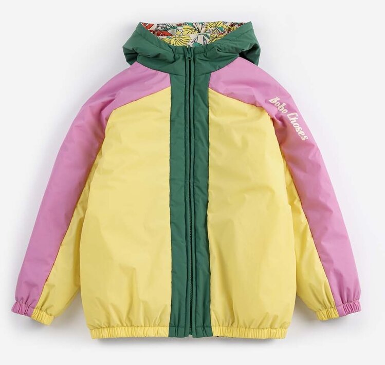 Bobo Choses  Color Herbalist all over reversible light anorak