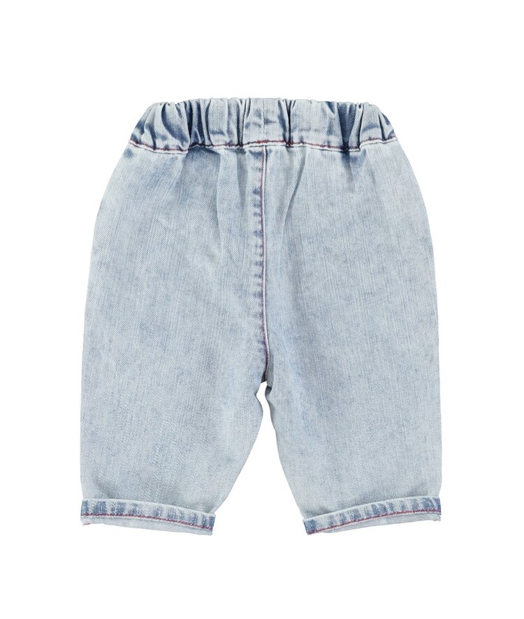 Piupiuchick baby trousers | blue light denim