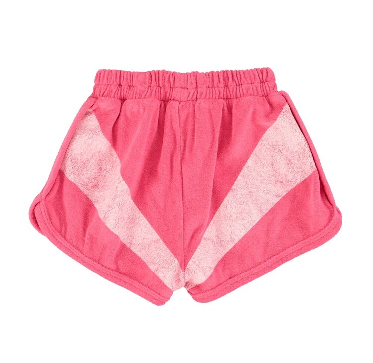 Piupiuchick shorts | pink w/ white stripes print