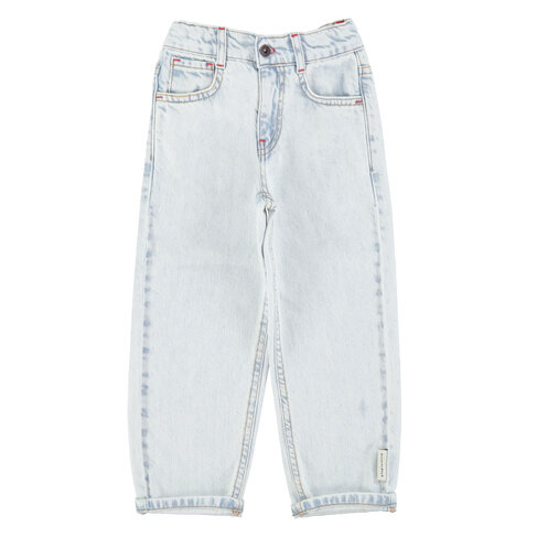 Piupiuchick unisex trousers | washed light blue denim