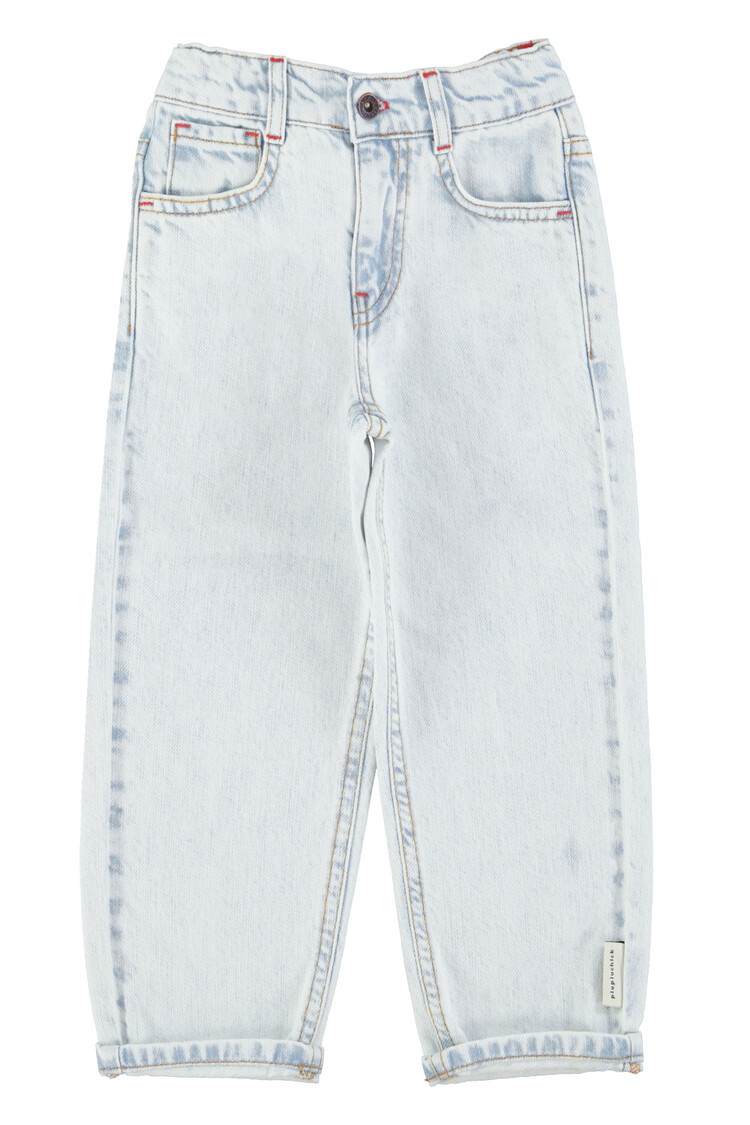 Piupiuchick unisex trousers | washed light blue denim