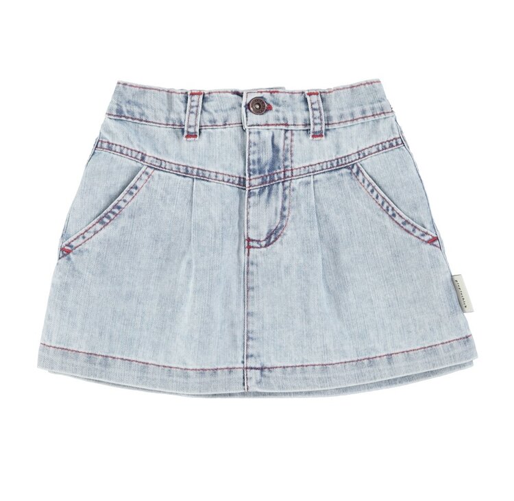 Piupiuchick short skirt | blue light denim