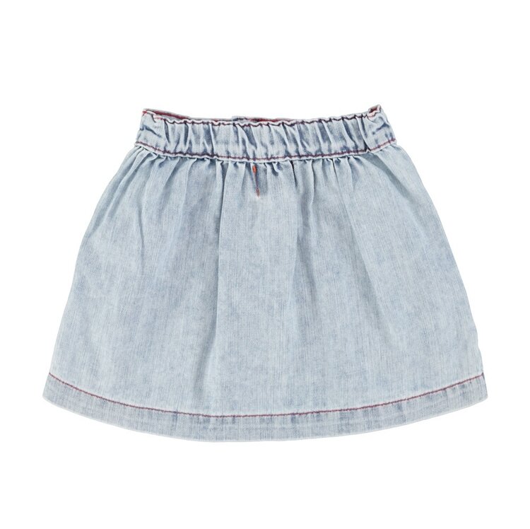 Piupiuchick short skirt | blue light denim