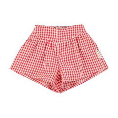 Piupiuchick shorts | red & ecru checkered