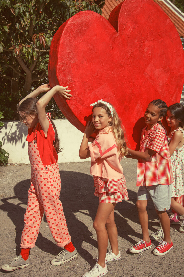 Piupiuchick shorts | red & ecru checkered