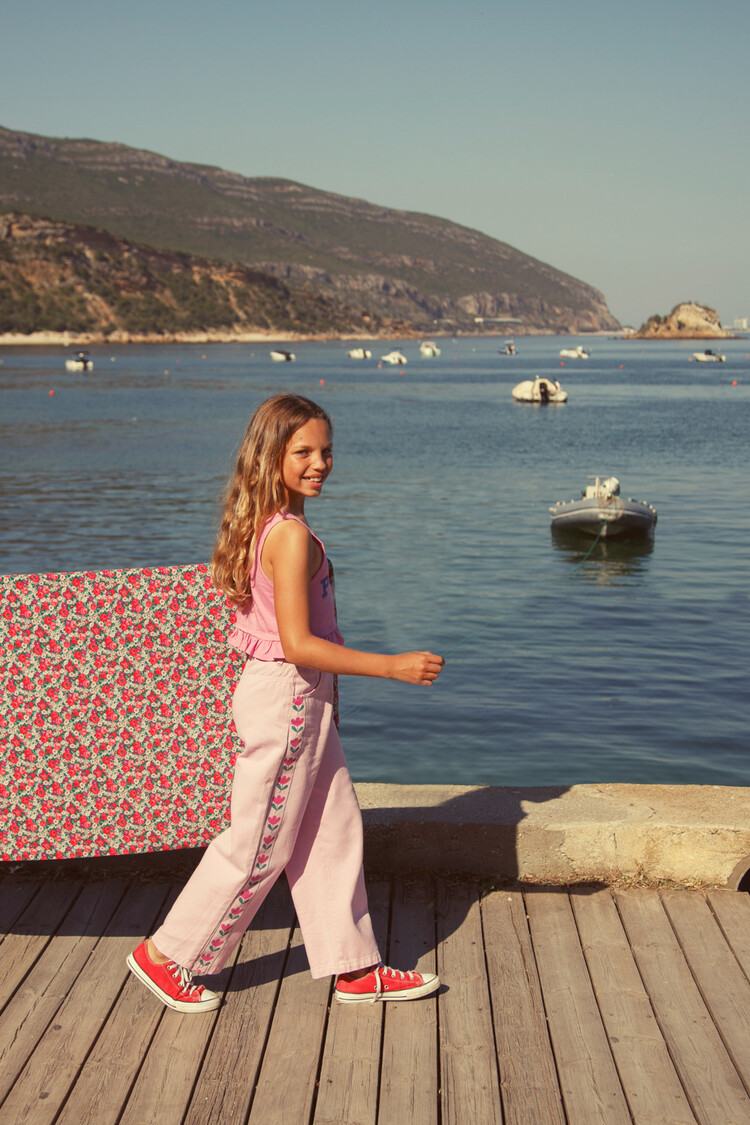 Piupiuchick flared trousers | lilac