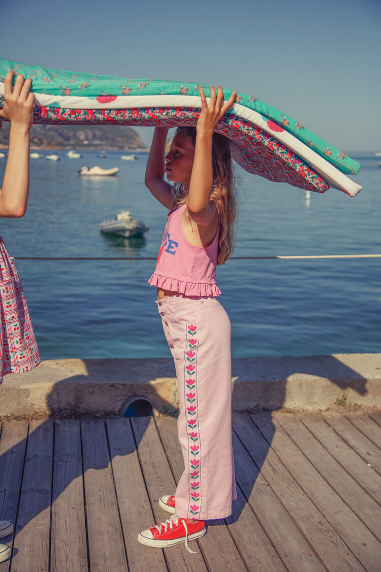 Piupiuchick flared trousers | lilac